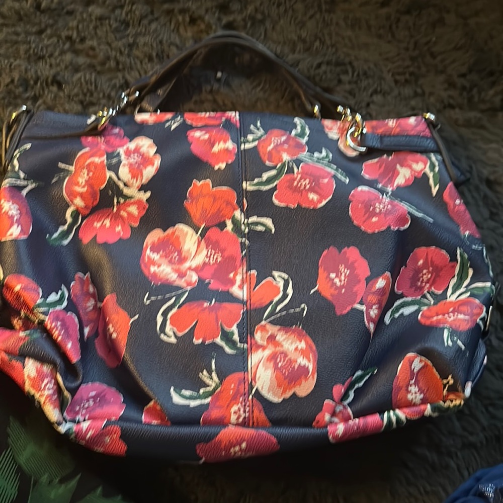 Floral shoulder bag